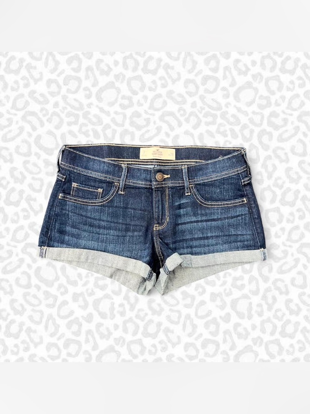 Hollister Short-Shorts Dark Wash Low Rise W28 NWT